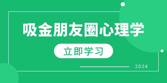 朋友圈吸金心理学：揭秘心理学原理，增加业绩，打造个人IP与行业权威-吾藏分享