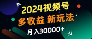 2024视频号多收益的新玩法，月入3w+，新手小白都能简单上手！-吾藏分享