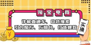 2024淘宝电商课程：详解直通车、自然搜索、引力魔方、万相台，打造爆款-吾藏分享