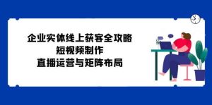 企业实体线上获客全攻略：短视频制作、直播运营与矩阵布局-吾藏分享