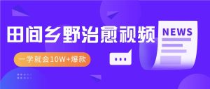 一学就会，1分钟教会你，10W+爆款田间乡野治愈视频（附提示词技巧）-吾藏分享