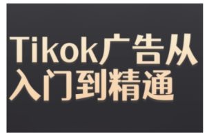 Tiktok Ads实操教程，Tiktok广告从入门到精通-吾藏分享