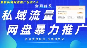 最新暴力私域网盘拉新玩法2.0，多种变现模式，并打造私域回流，轻松日入500+-吾藏分享