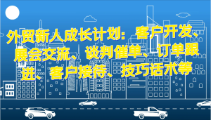 外贸新人成长计划：客户开发、展会交流、谈判催单、订单跟进、客户接待、技巧话术等-吾藏分享