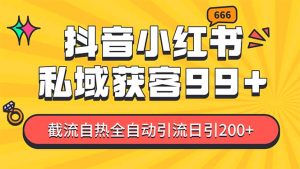 某音，小红书，野路子引流玩法截流自热一体化日引200+精准粉 单日变现3…-吾藏分享