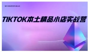 TikTok本土精品小店出海实战营，从入门到高阶，不止0-1!-吾藏分享