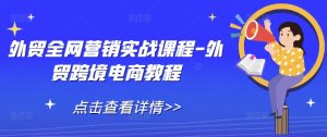 外贸全网营销实战课程-外贸跨境电商教程-吾藏分享