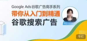 Google Ads谷歌广告高手 – 搜索广告，带你从入门到精通谷歌搜索广告-吾藏分享