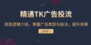 精通TK广告投流：底层逻辑介绍，掌握广告类型与投法，提升效果-吾藏分享