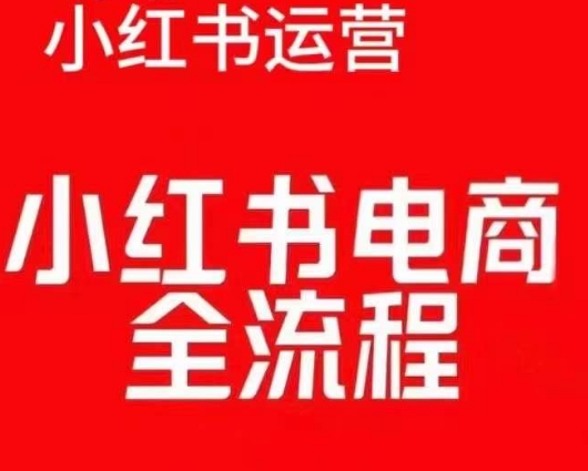 红薯电商实操课，小红书电商全流程-吾藏分享