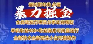 2025暴力掘金项目，想过肥年必看！-吾藏分享