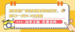 俄罗斯广告浏览撸美金项目，单窗口一天5-15美金-吾藏分享