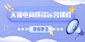 天猫电商爆款运营课程，爆款卖点提炼与流量实操，多套模型全面学习-吾藏分享