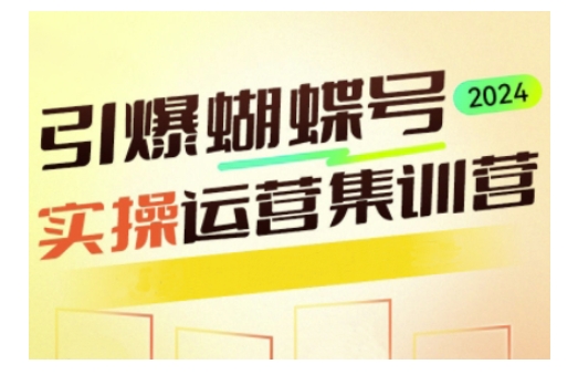 引爆蝴蝶号实操运营，助力你深度掌握蝴蝶号运营，实现高效实操，开启流量变现之路-吾藏分享